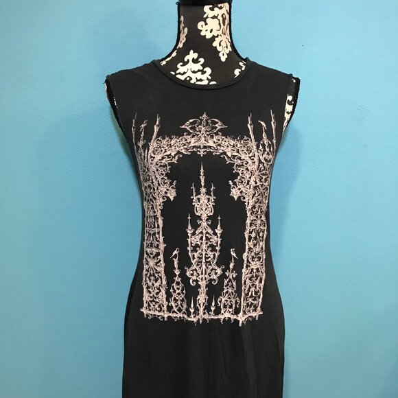 HTF Urban Outfitters Black Maxi Poem Dress by Truly Madly Deeply Size Small RARE - Picture 3 of 12